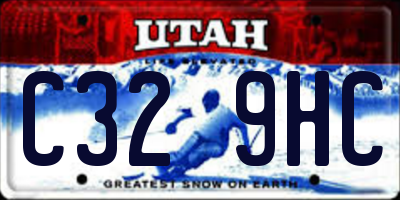 UT license plate C329HC