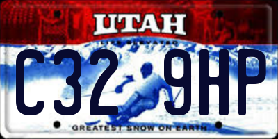 UT license plate C329HP