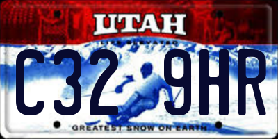 UT license plate C329HR
