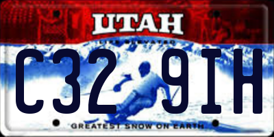 UT license plate C329IH