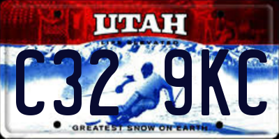 UT license plate C329KC