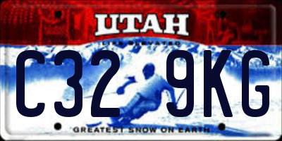 UT license plate C329KG