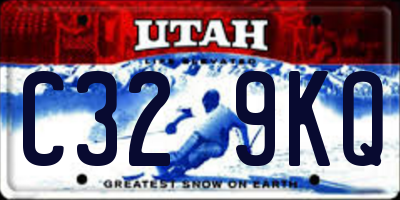 UT license plate C329KQ