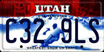 UT license plate C329LS
