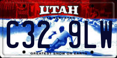 UT license plate C329LW