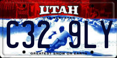 UT license plate C329LY