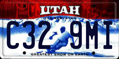 UT license plate C329MI