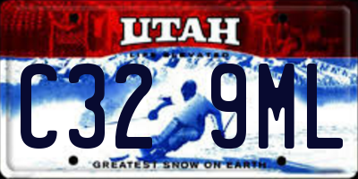 UT license plate C329ML