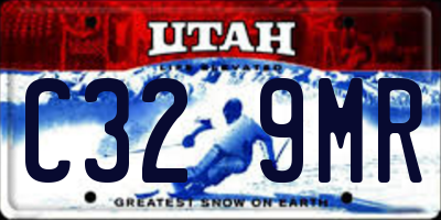 UT license plate C329MR