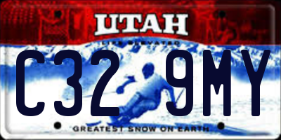 UT license plate C329MY