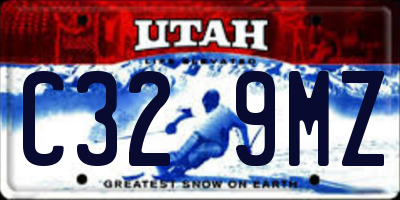 UT license plate C329MZ
