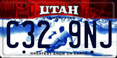UT license plate C329NJ
