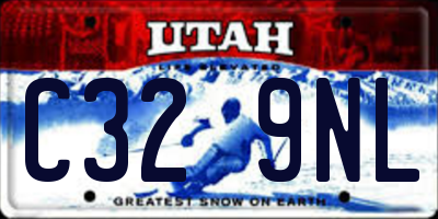 UT license plate C329NL