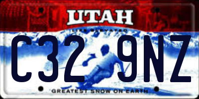 UT license plate C329NZ