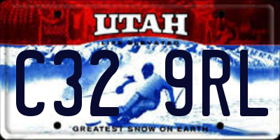 UT license plate C329RL