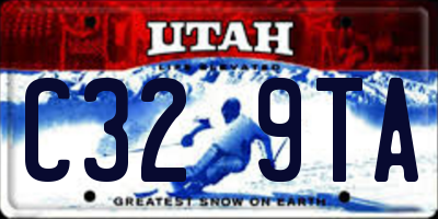 UT license plate C329TA