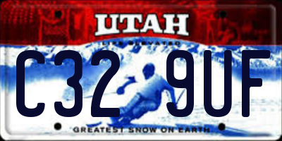 UT license plate C329UF