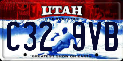 UT license plate C329VB