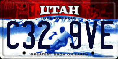 UT license plate C329VE