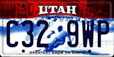 UT license plate C329WP