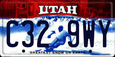 UT license plate C329WY