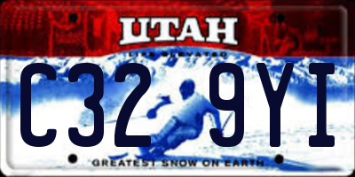 UT license plate C329YI