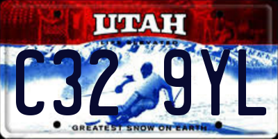 UT license plate C329YL