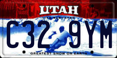 UT license plate C329YM