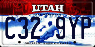 UT license plate C329YP