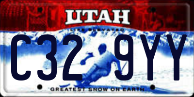 UT license plate C329YY
