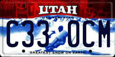 UT license plate C330CM