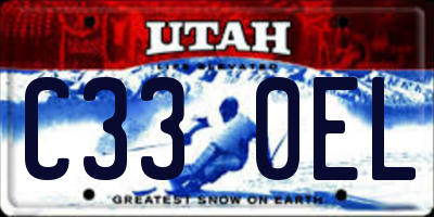 UT license plate C330EL