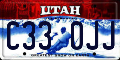 UT license plate C330JJ