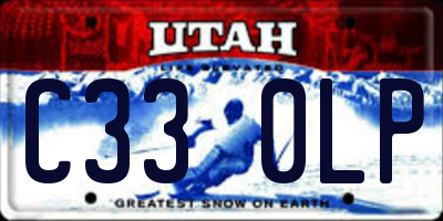 UT license plate C330LP