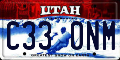 UT license plate C330NM