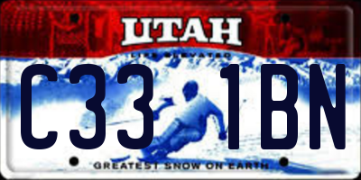 UT license plate C331BN