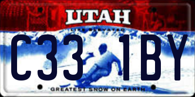 UT license plate C331BY