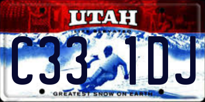 UT license plate C331DJ