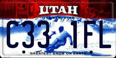UT license plate C331FL