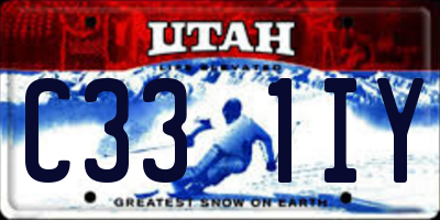 UT license plate C331IY