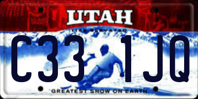 UT license plate C331JQ