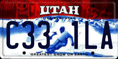 UT license plate C331LA