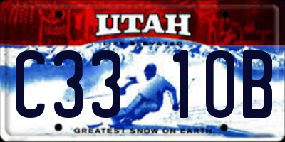 UT license plate C331OB
