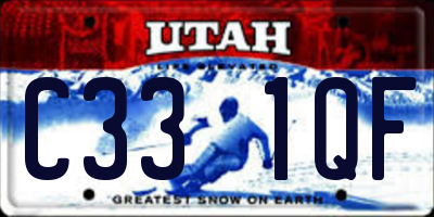 UT license plate C331QF