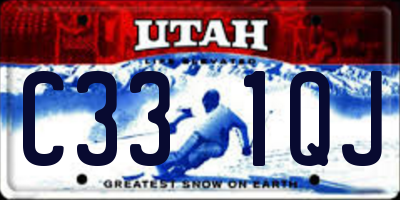 UT license plate C331QJ