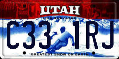 UT license plate C331RJ