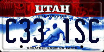 UT license plate C331SC