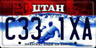 UT license plate C331XA
