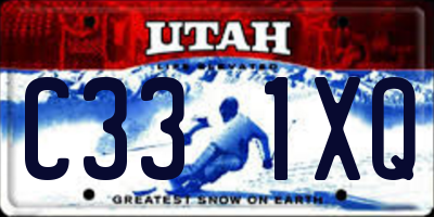 UT license plate C331XQ