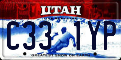 UT license plate C331YP